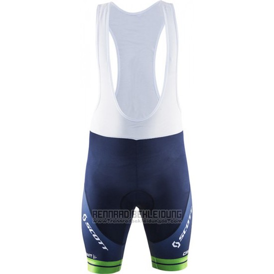 2016 Fahrradbekleidung Orica GreenEDGE Wei und Blau Trikot Kurzarm und Tragerhose